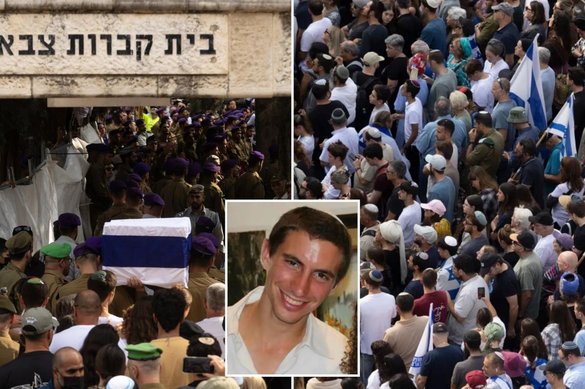 Tens of thousands attend funeral of Israeli soldier whose remains were held in Gaza for 11 years
