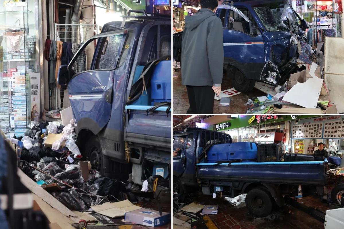2 killed, 18 injured after truck plows into pedestrians in South Korea market