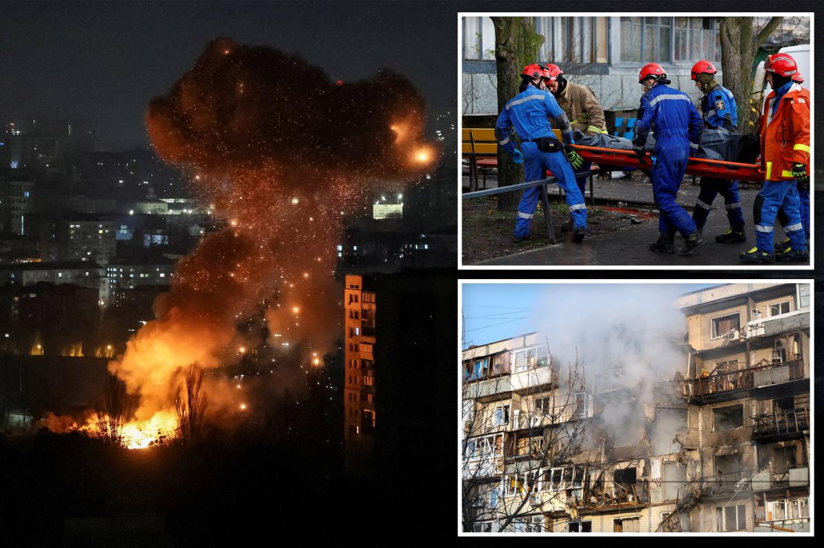 Russia pummels Ukraine with drones and missiles targeting energy facilities, leaving at least 8 dead