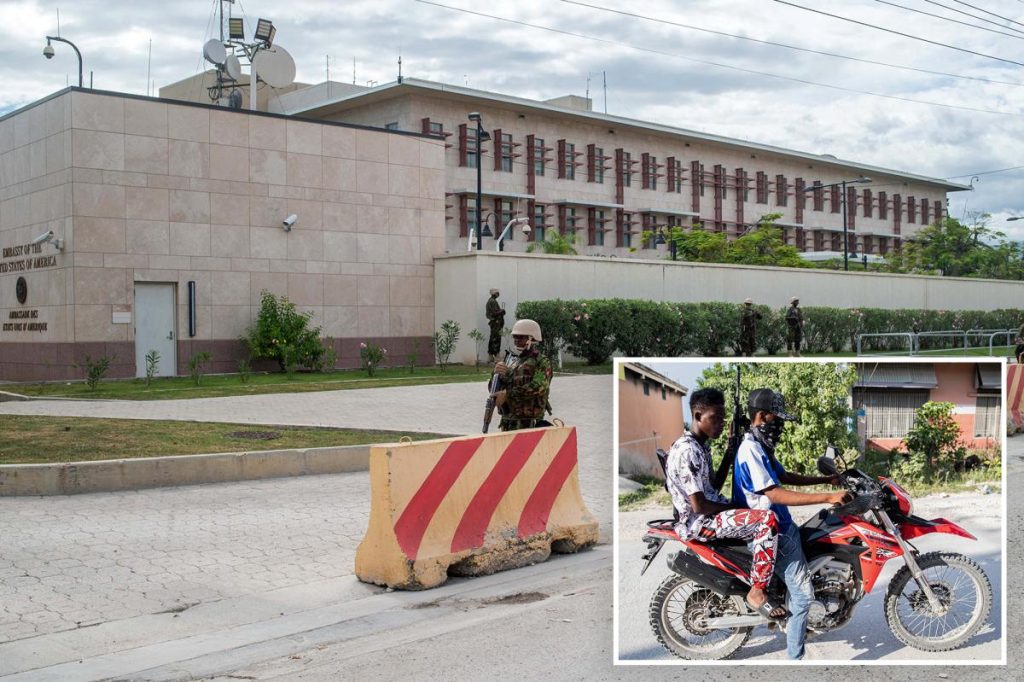Suspected Haitian gang members fire at Marines protecting US Embassy