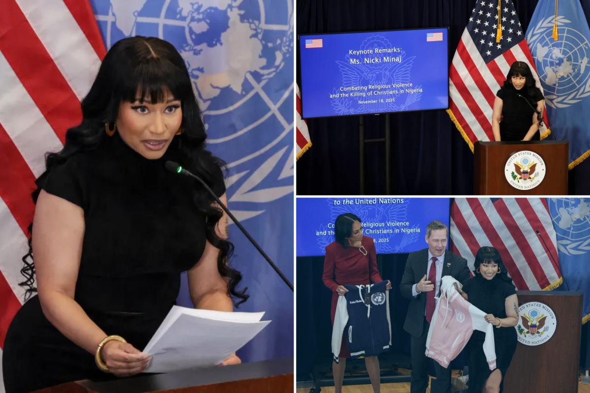 Nicki Minaj speaks out on ‘targeted’ Nigerian Christians being ‘driven from their homes’ at UN