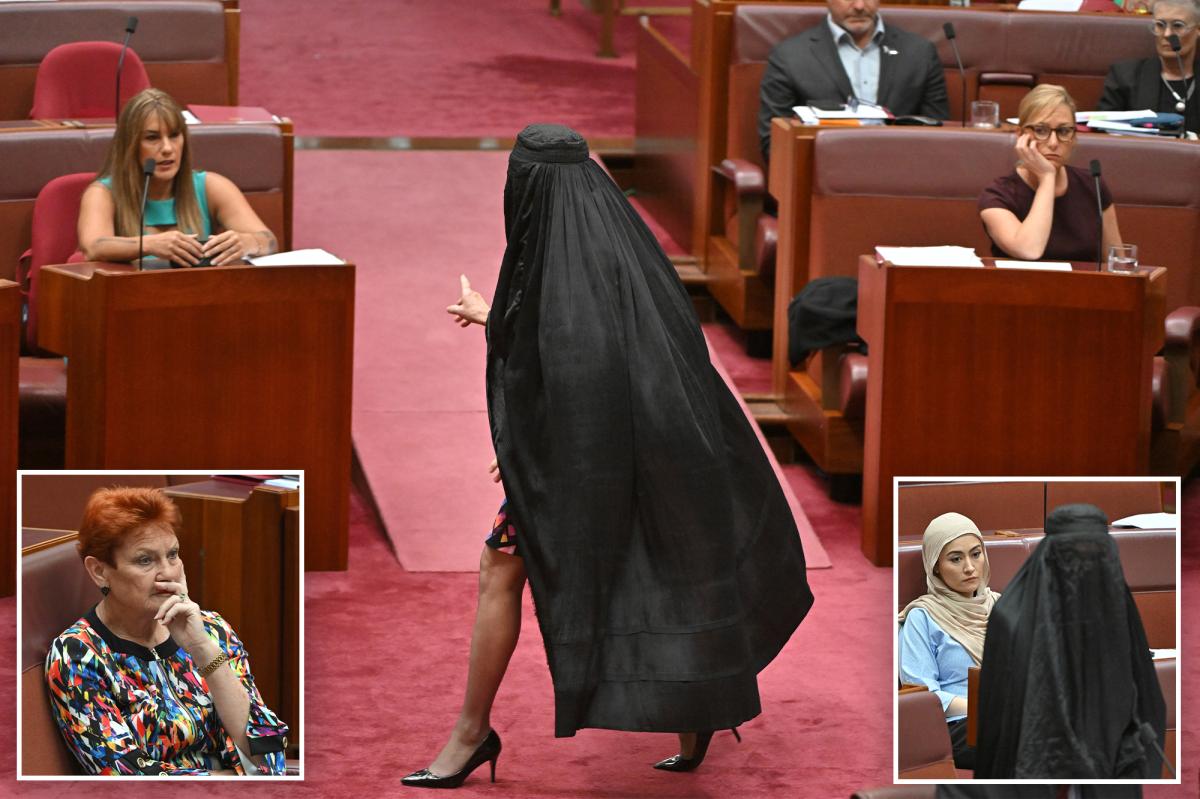 Australian senator wears burqa after move to block her face-covering ban bill