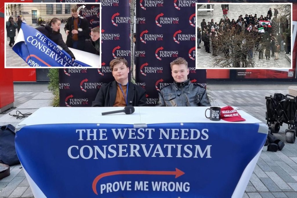 UK teen claims people threw urine, glue at him while he was promoting Charlie Kirk’s Turning Point message