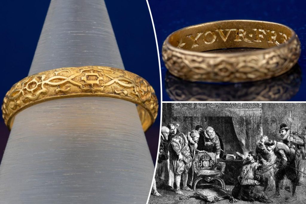 Gold ring considered to be linked with the English Gunpowder Plot heads to auction