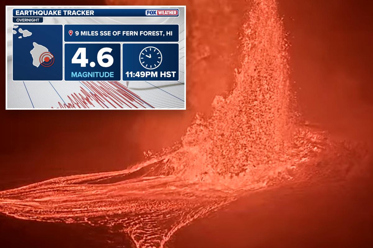 Magnitude 4.6 earthquake rattles Hawaii’s Kilauea volcano