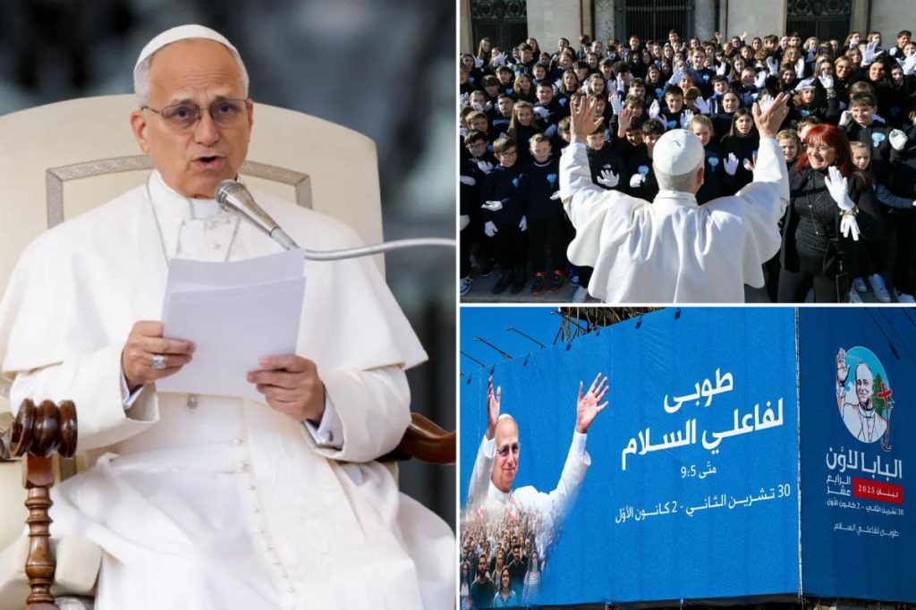 Pope Leo XIV embarking on first foreign trip to Turkey and Lebanon