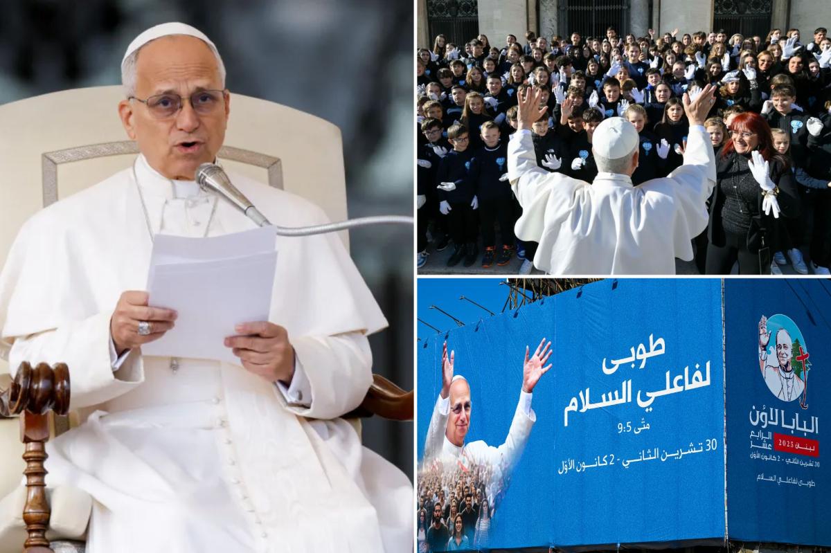 Pope Leo XIV embarking on first foreign trip to Turkey and Lebanon