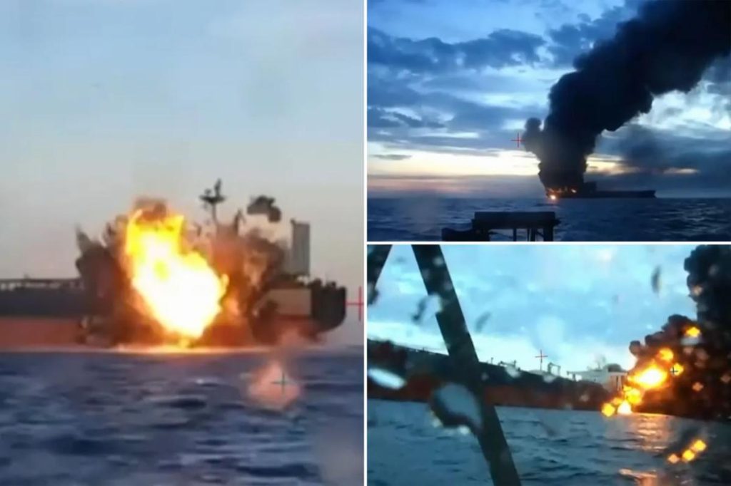 Ukraine hit two ‘shadow fleet’ oil tankers with drones in Black Sea