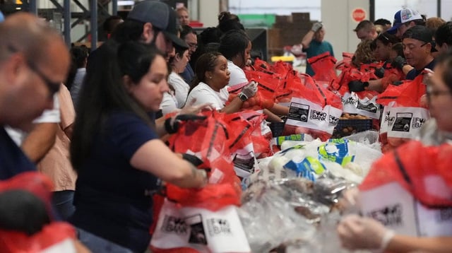 As Millions Of Americans Lose SNAP Benefits, Trump Keeps The Party Going At Mar-A-Lago | Mar-a-Lago guests wearing tuxedos and gowns dined on filet, scallops and dessert. Meanwhile, 1 in 8 Americans are without critical federal food benefits.