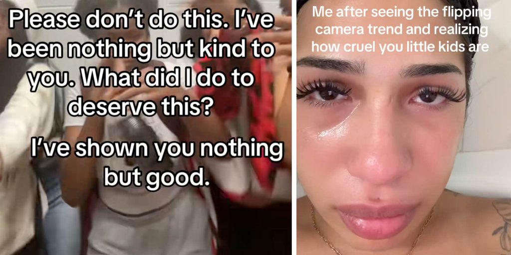 "Bullying disguised as a trend": Creators push back on mean-spirited "flipping camera" prank