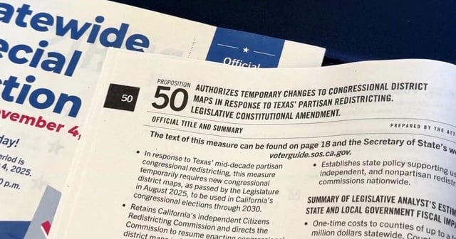 California voters pass Prop 50 to redraw the state's congressional maps, CBS News projects