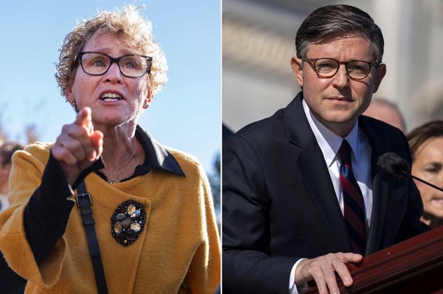 Congresswoman Nearly Removed by Police After Interrupting Mike Johnson's Shutdown Press Conference with Heated Feedback