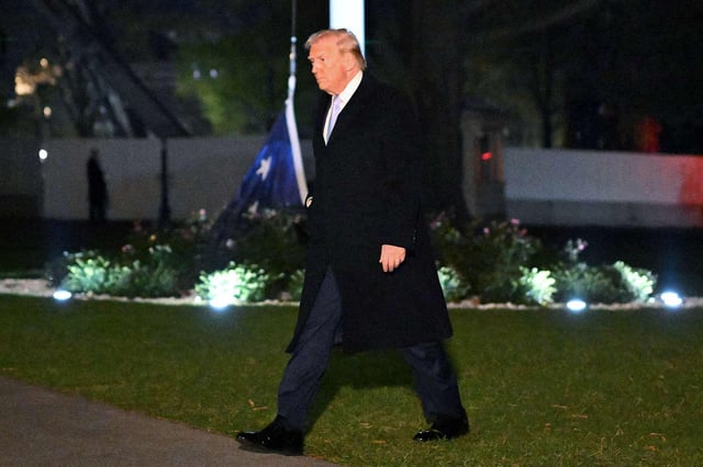 Donald Trump Walks Past American Flag That Appears to Be Touching the Ground in White House Photos: ‘The White House has denied violating the U.S. Flag Code, just months after Trump called for harsh punishment of flag-burning protestors’
