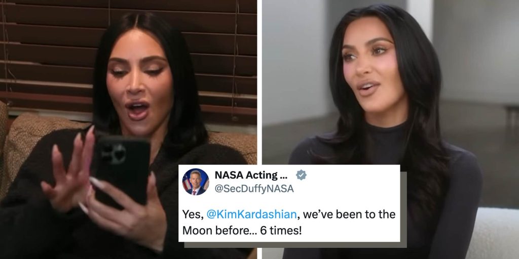 "Go to TikTok, see for yourself": NASA responded to Kim Kardashian's claims that the moon landing was fake