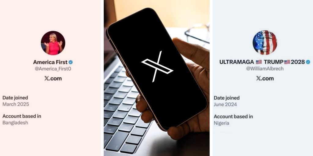 Irony overload hits X as new location feature reveals many pro-Trump MAGA accounts are actually based outside of America