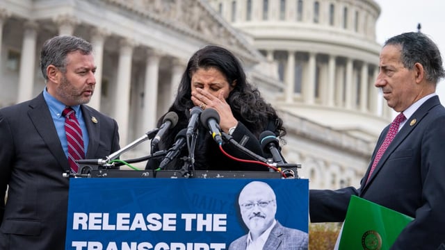 Khashoggi's widow and Democrats demand release of call transcript with Trump and Saudi crown prince