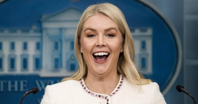 Leavitt Delivers Bonkers Defense for Tearing Up White House Bathroom