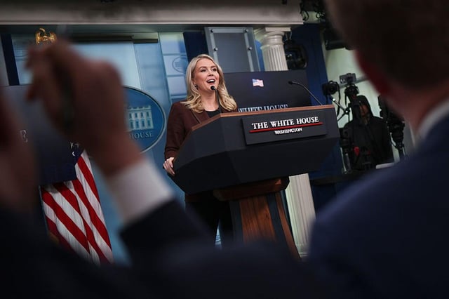 Leavitt says press should be grateful Trump called female reporter ‘piggy’