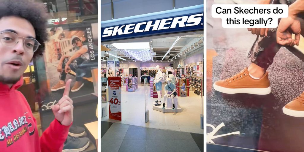 Man asks if Sketchers can legally use his photo in their store window without permission