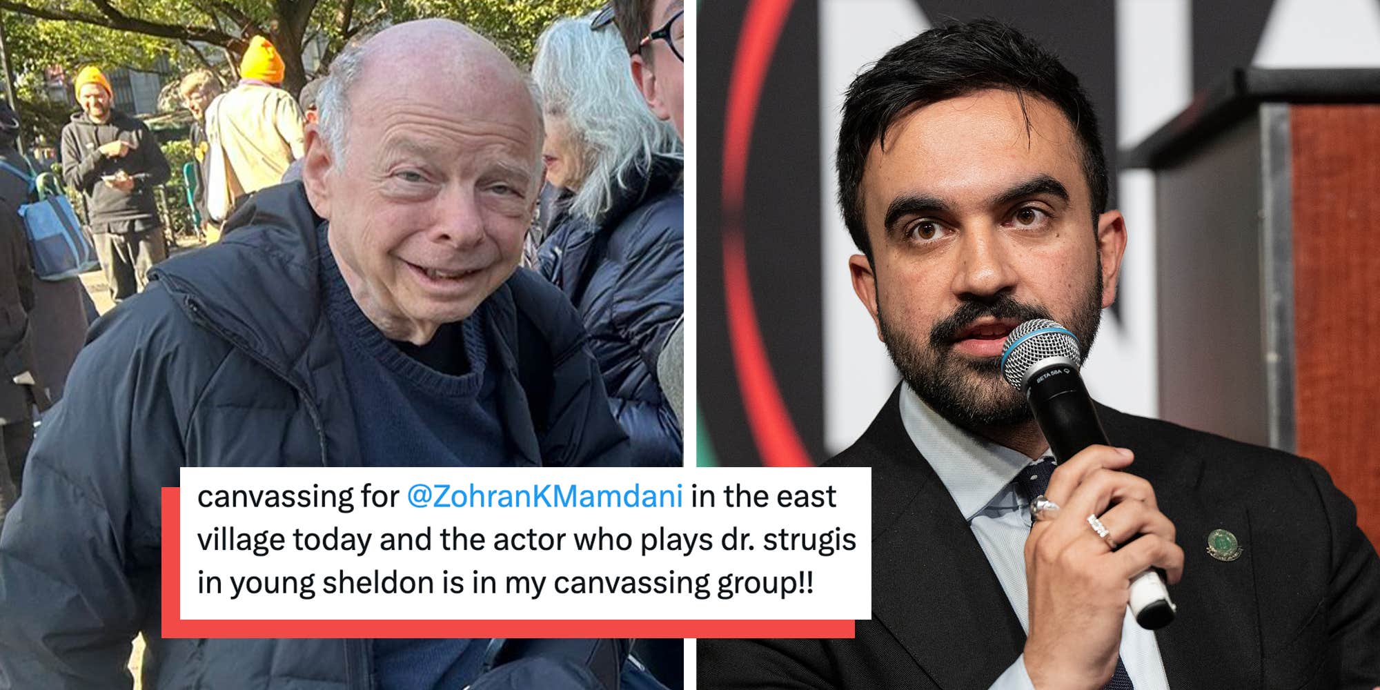 “Open the schools”: Wallace Shawn’s viral canvassing moment with young voters sends fans into meltdown