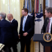 Pharma executive passes out in Oval Office while standing behind Trump during event