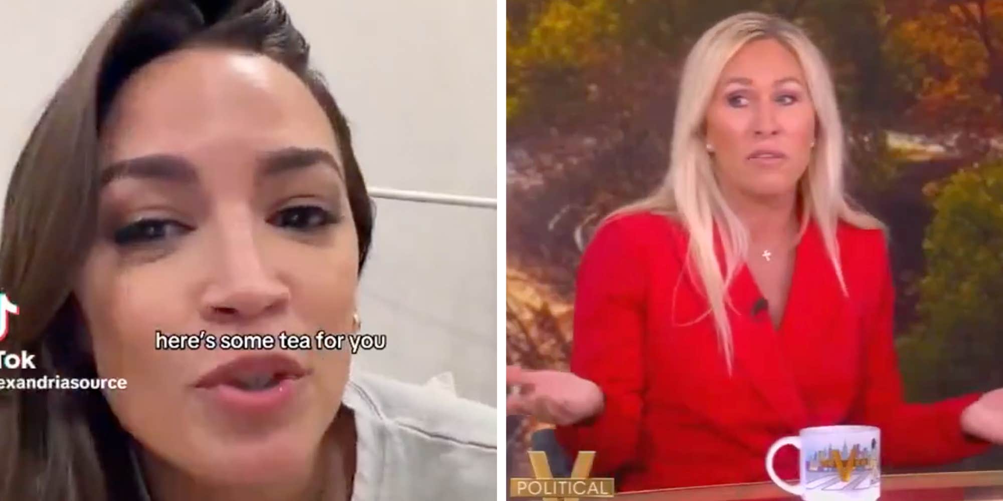 "Revenge tour": AOC offers theory on Marjorie Taylor Greene's "rebrand" after MTG called herself a "victim" of QAnon