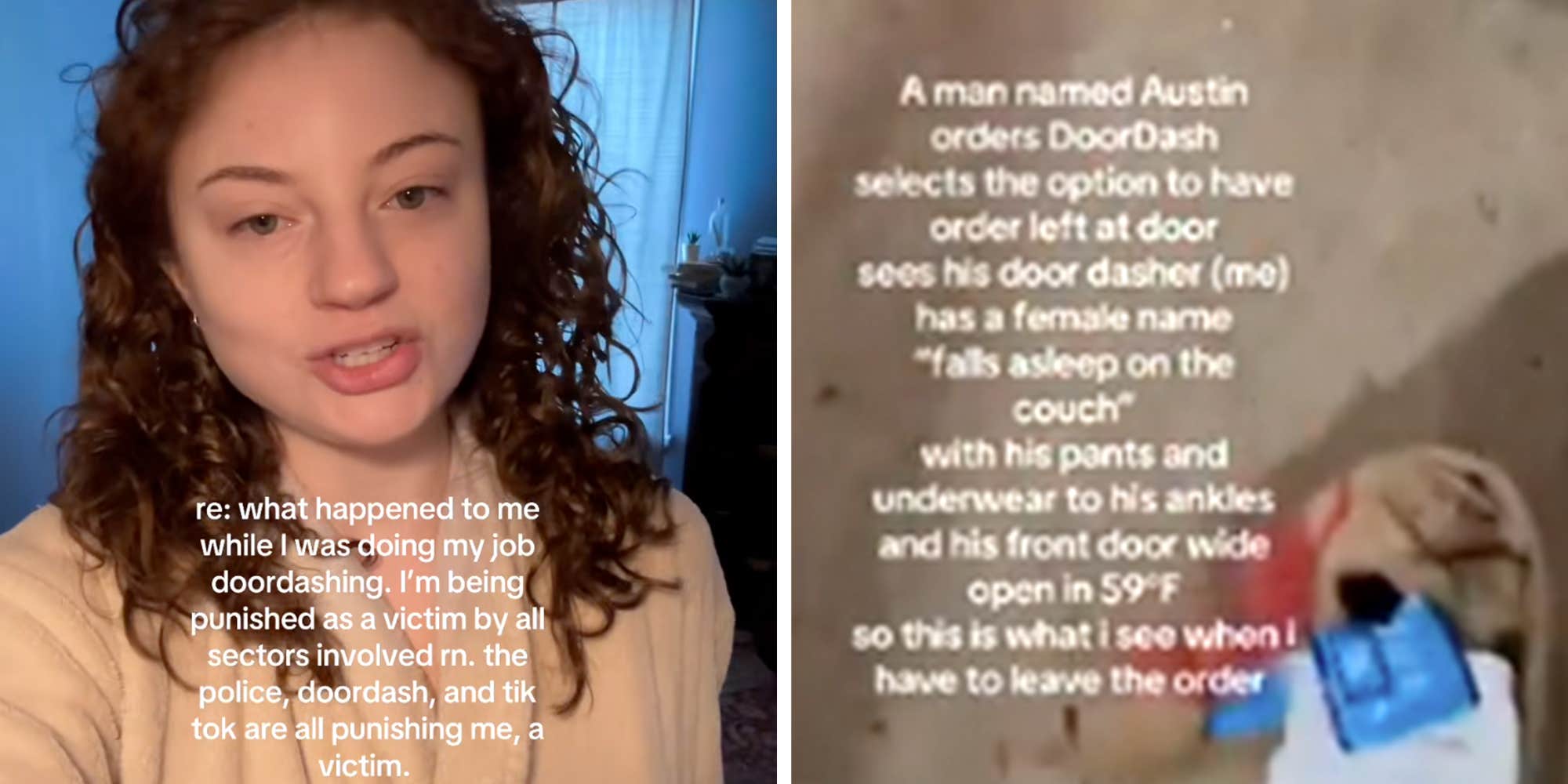 "This is crazy??": A DoorDasher posted video of a customer with his pants down during delivery. Now she's been charged with felonies