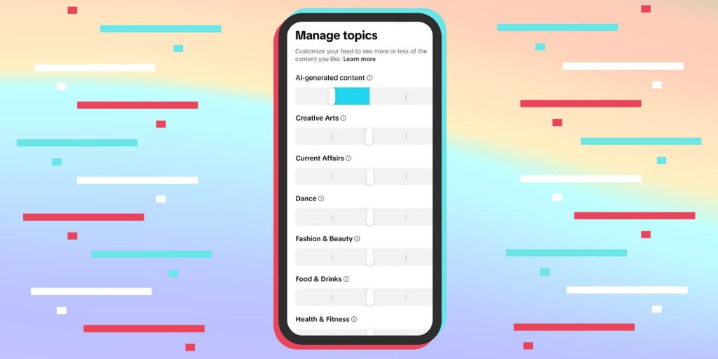 TikTok adds new filters to limit AI content: "Borderline unusable due to AI slop"