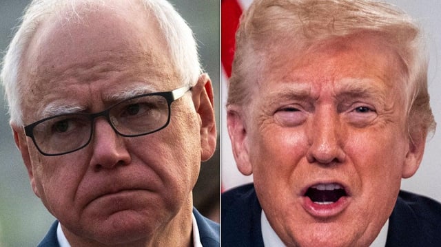 Tim Walz Says Trump Must Release Medical Tests Amid Signs He's 'Fading'