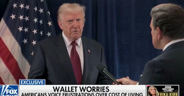 Trump Confronted on Fox News About MAGA Voter’s Anger Over Prices