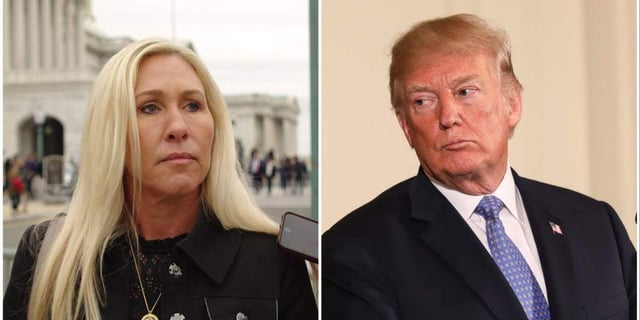 Trump attacks ‘lunatic’ Marjorie Taylor Greene in unhinged rant as Epstein scandal tightens around him