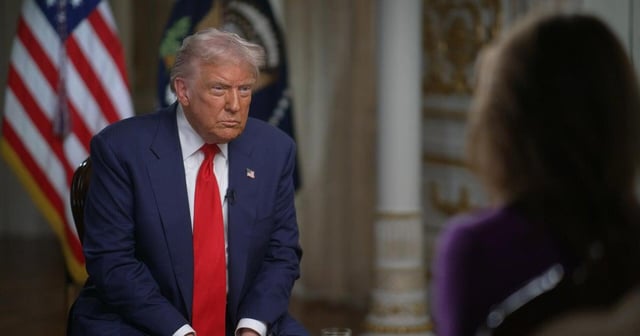 Trump says government shutdown ends when Democrats give in: "If they don't vote, that's their problem"