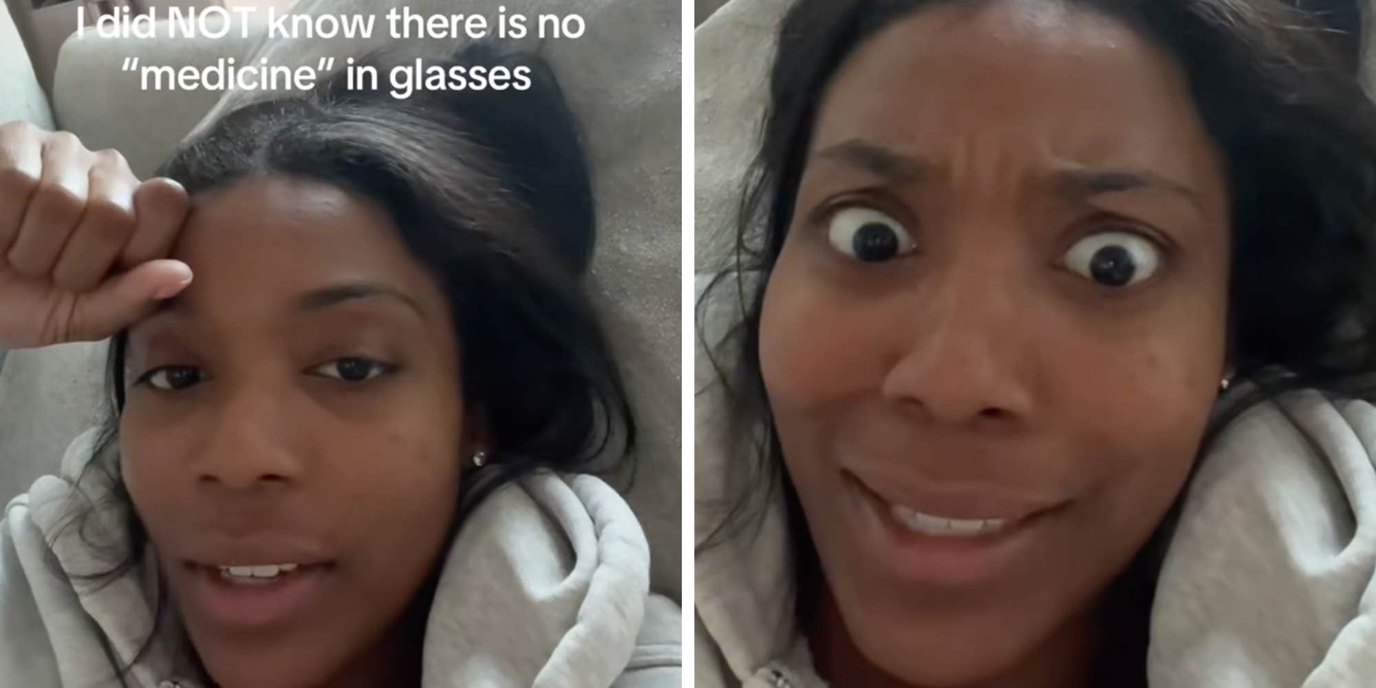 "We shouldn’t shame people for learning": Woman admits she thought glasses had "medicine" in the lenses