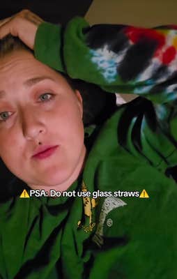 @_colorful__chaos_/TikTok "PSA: Do not use glass straws"