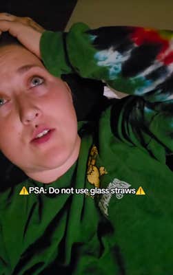 @_colorful__chaos_/TikTok "PSA: Do not use glass straws"