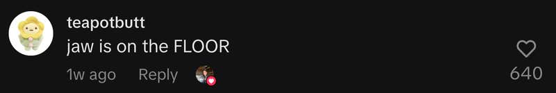 “Jaw is on the FLOOR.”