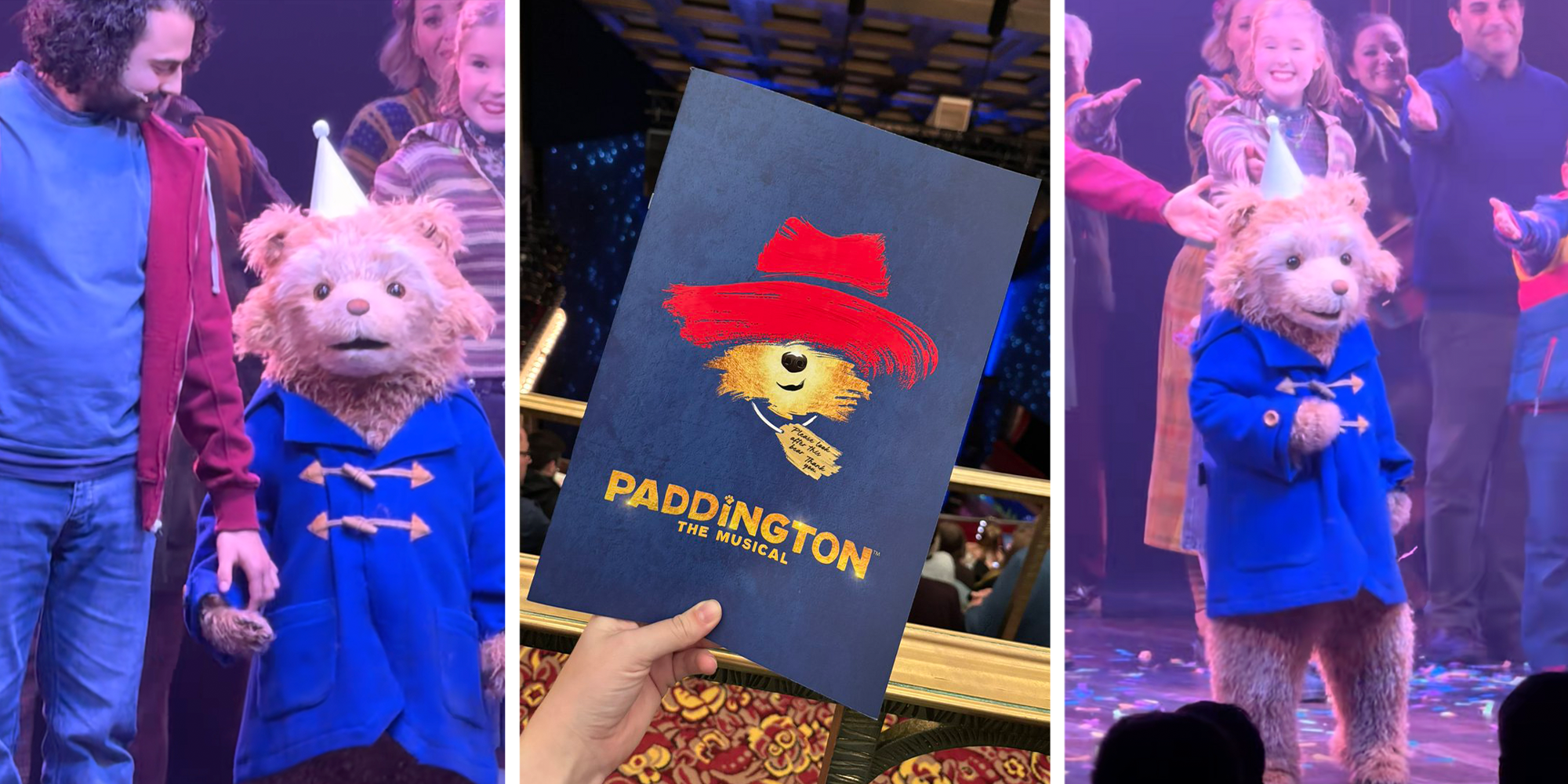paddington the musical lifelike bear on stage play