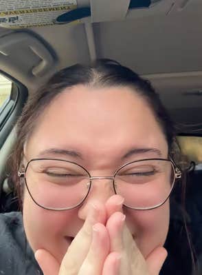 @bbell1017/TikTok reacting to stain on headliner caused by flooded sunroof drain in car
