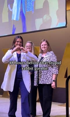 48 hours before that stupid rabbit got me