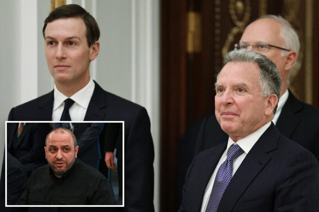 Exclusive | Witkoff and Kushner to brief Ukraine negotiator in Miami after Putin rejects US plan
