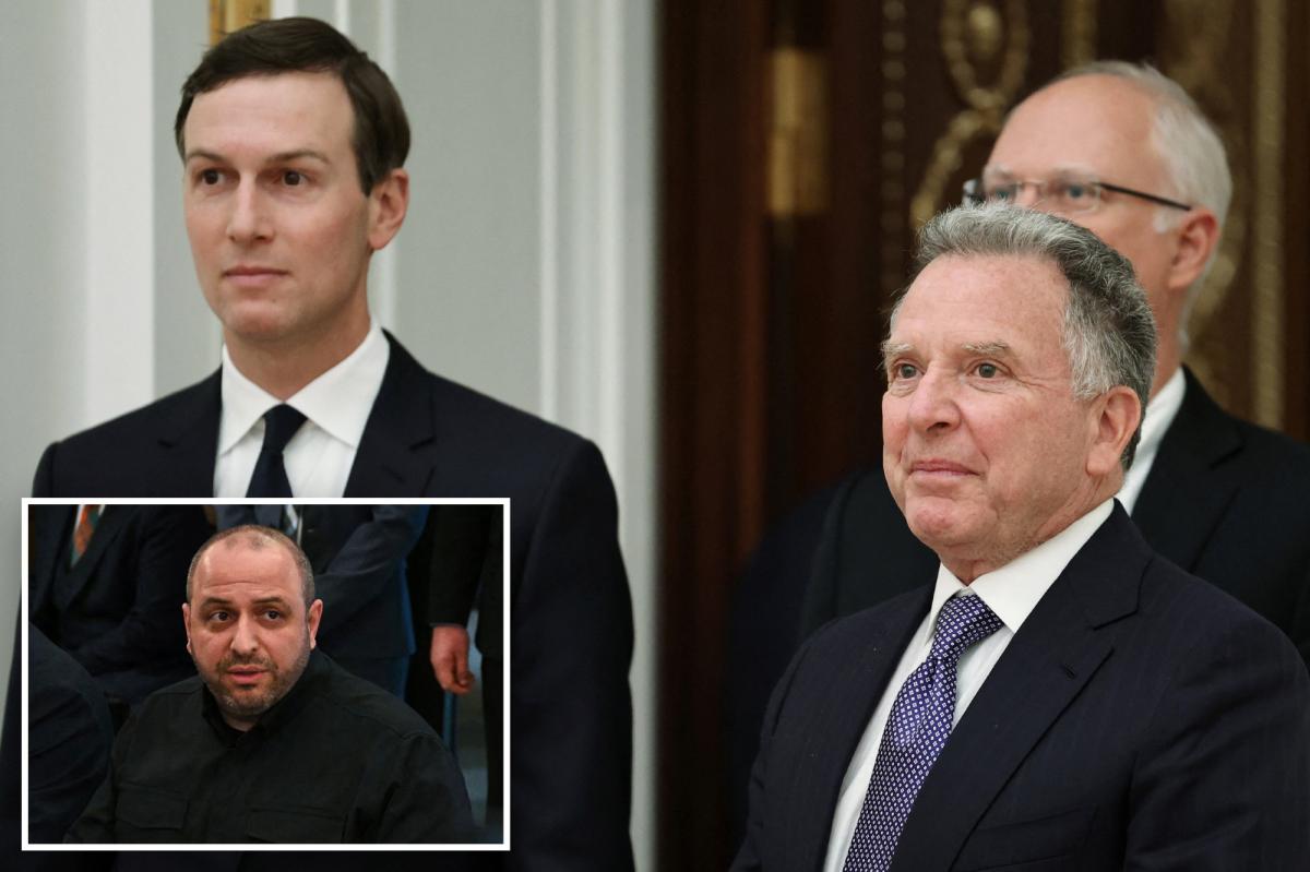 Exclusive | Witkoff and Kushner to brief Ukraine negotiator in Miami after Putin rejects US plan