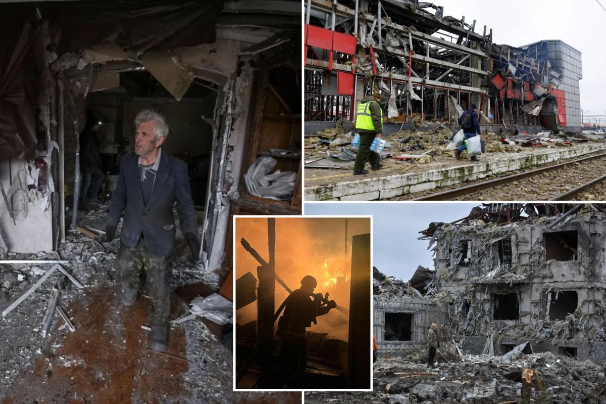 Russia unleashes massive drone and missile attack on Ukraine as diplomatic talks continue