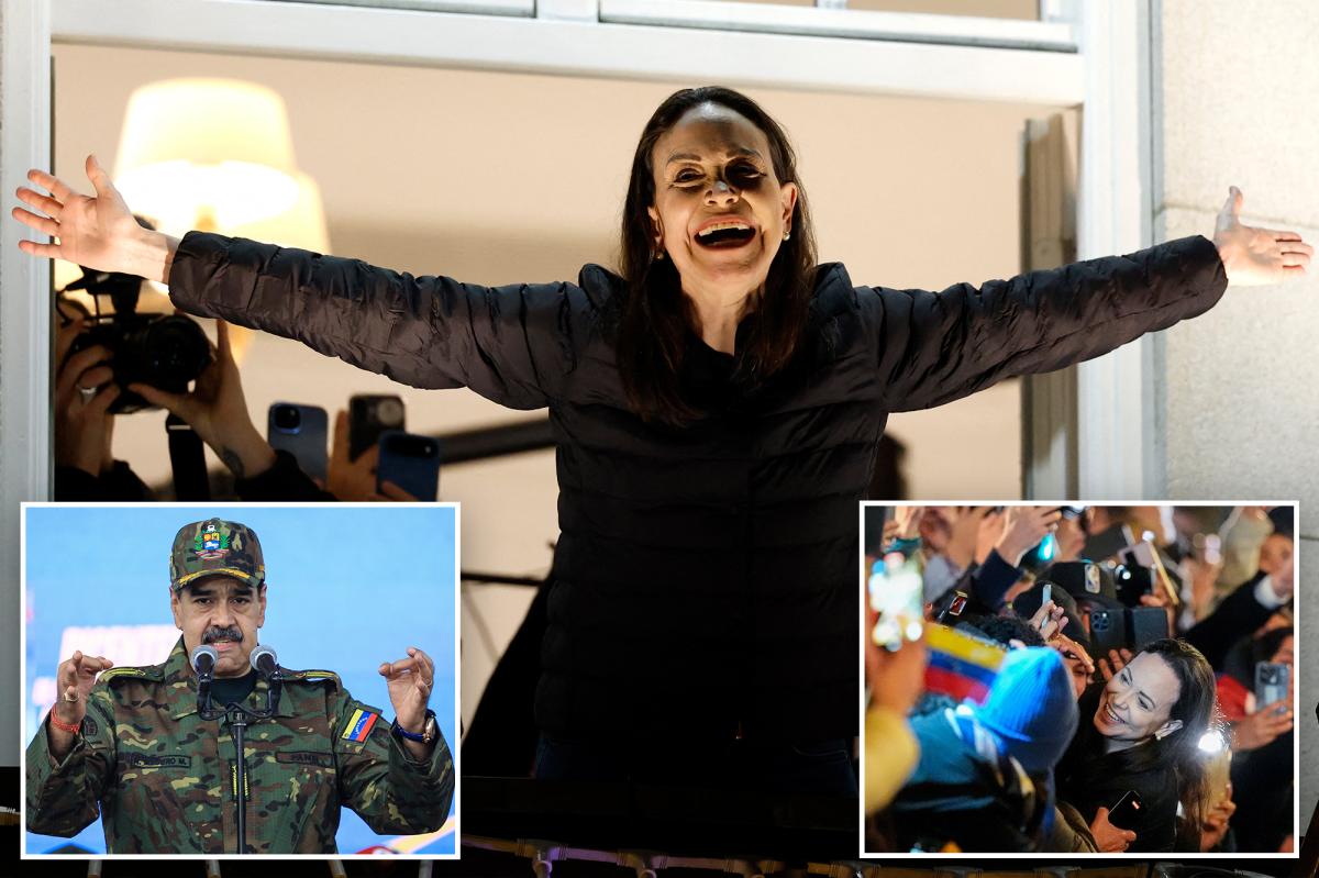 Venezuelan opposition leader Machado reappears in Norway after months in hiding