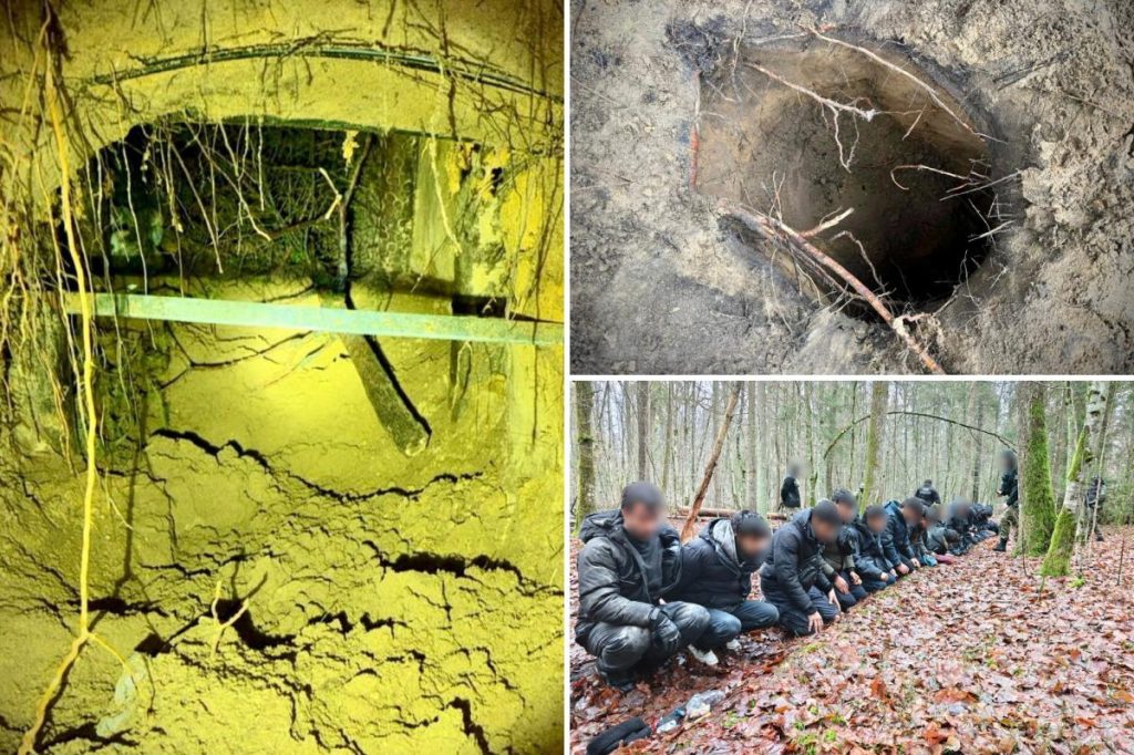 Scores of migrants cross into Poland through tunnel hidden in Belarus forest