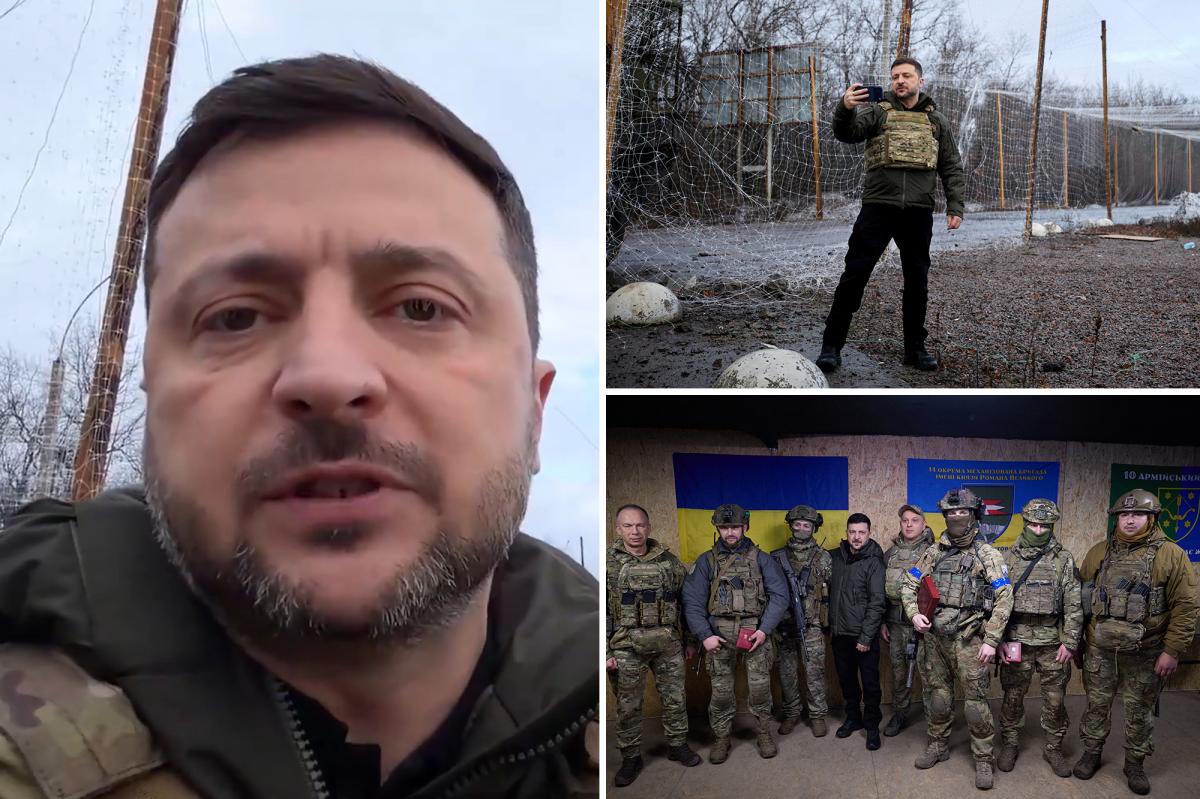 Zelensky makes daring frontline visit to show off ‘strong’ defense amid peace talks