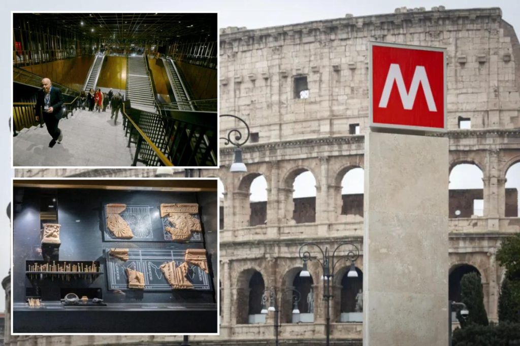 Rome opens breathtaking Colosseum subway station, displaying ancient artifacts