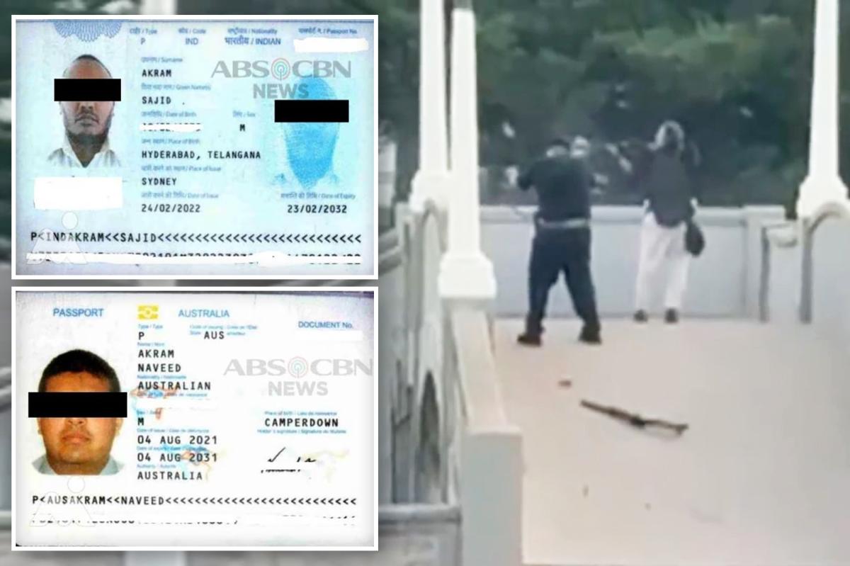Photos emerge of passports used by Bondi shooters during monthlong Philippines trip