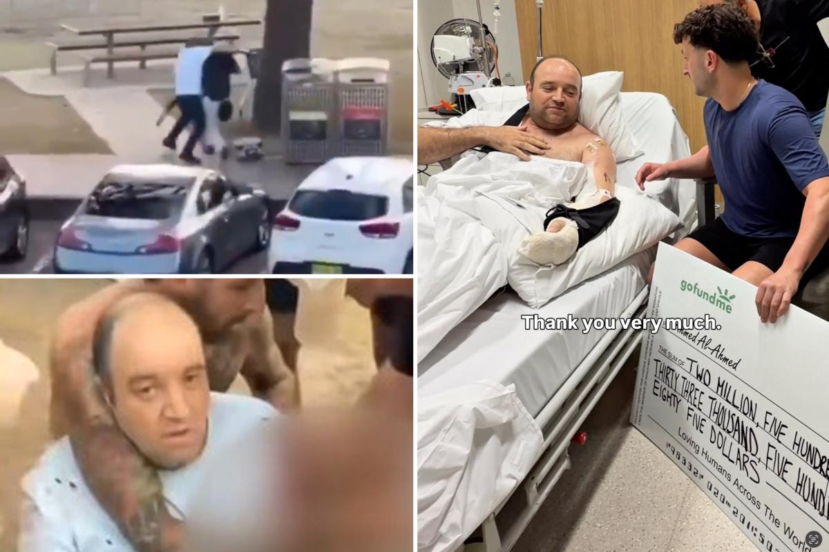 Bondi Beach hero gets $2.5M check donated by 43K supporters: ‘I deserve it?