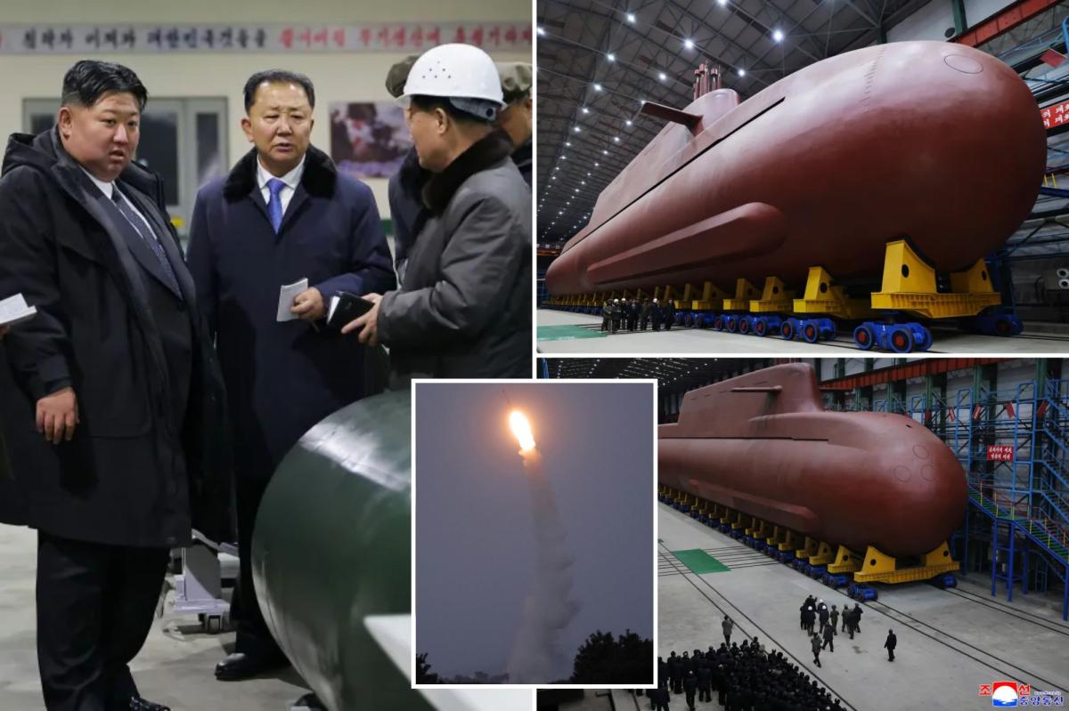 North Korea displays apparent progress in construction of nuclear-powered submarine