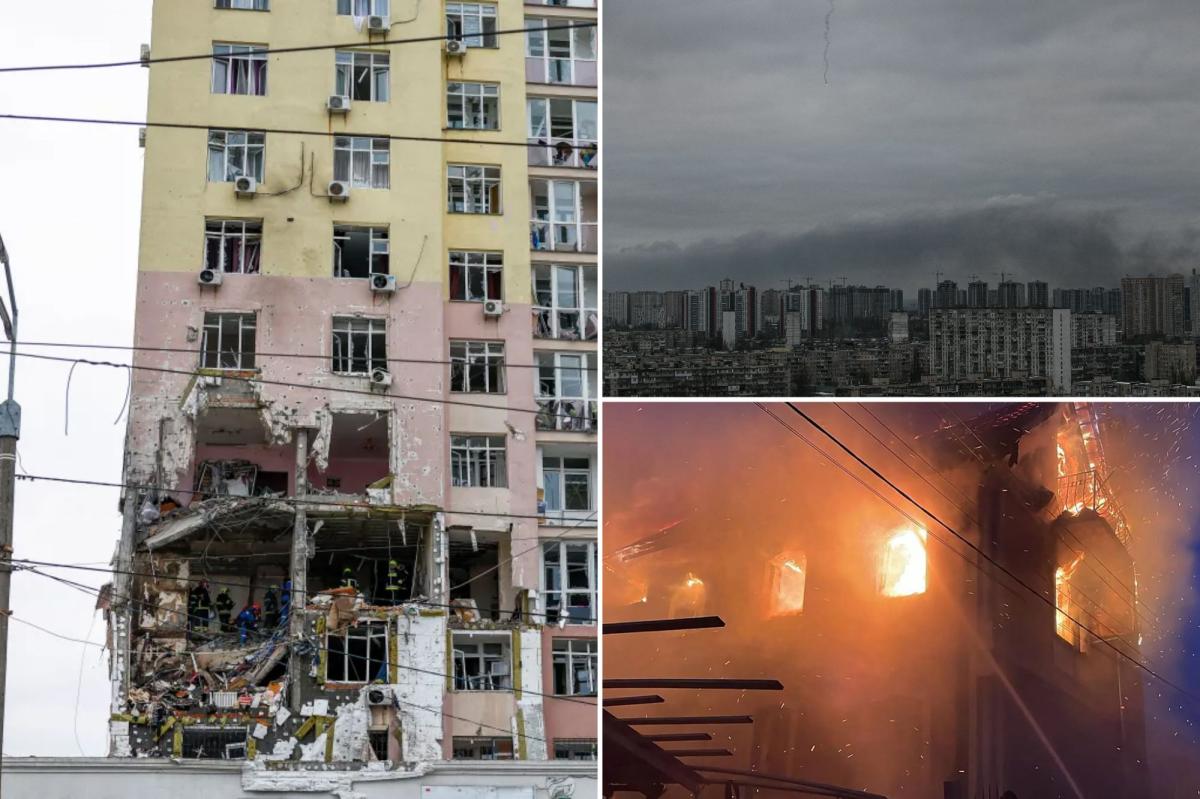 Russian drones, missiles pound Ukraine before Zelensky’s meeting with Trump